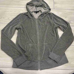 Gray Zip-Up Hoodie